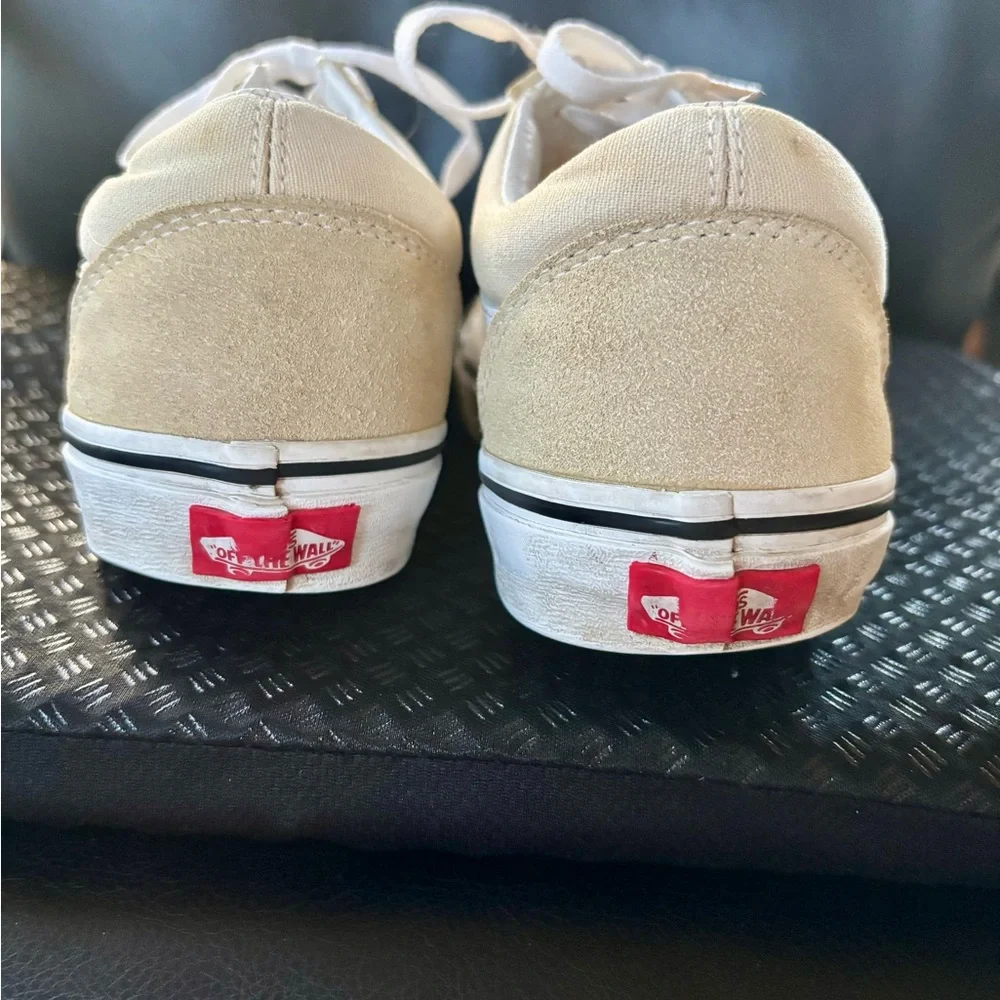 Classic Cream Vans Sneakers - Picture 4 of 7